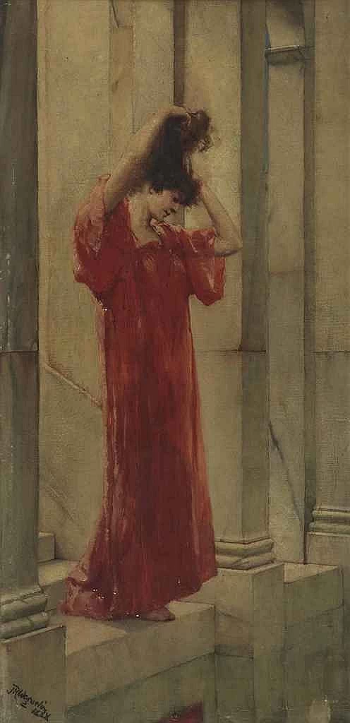 Signora in rosso
